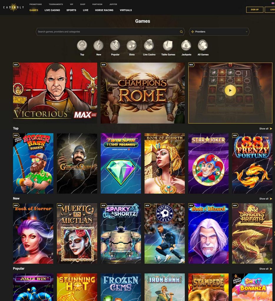 Casinoly 500 euros + 200 tours gratuits
